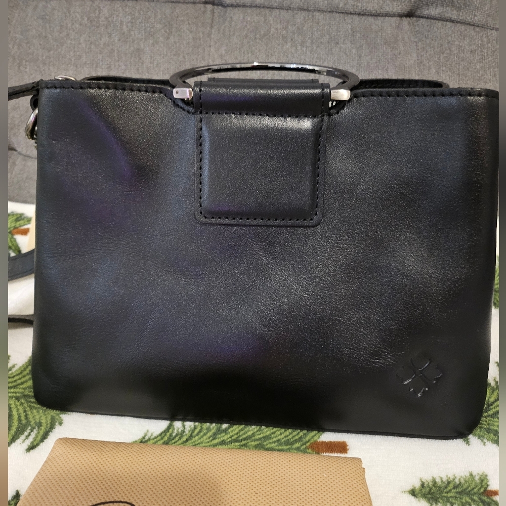 Patricia Nash Empoli Black Embossed Leather handbag - Picture 6 of 12